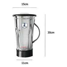 Liquidificador Industrial 2 Litros Alta Rotação Inox 110v Foto mini 4