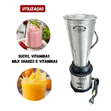 Liquidificador Industrial 4 Litros Alta Rotação Inox 1200w 110v Foto mini 2