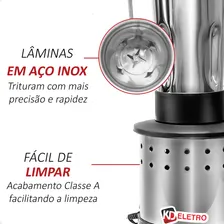 Liquidificador industrial KD Eletro Liquidificador Industrial LAR-2 2 L aço inoxidável 127V Foto mini 4