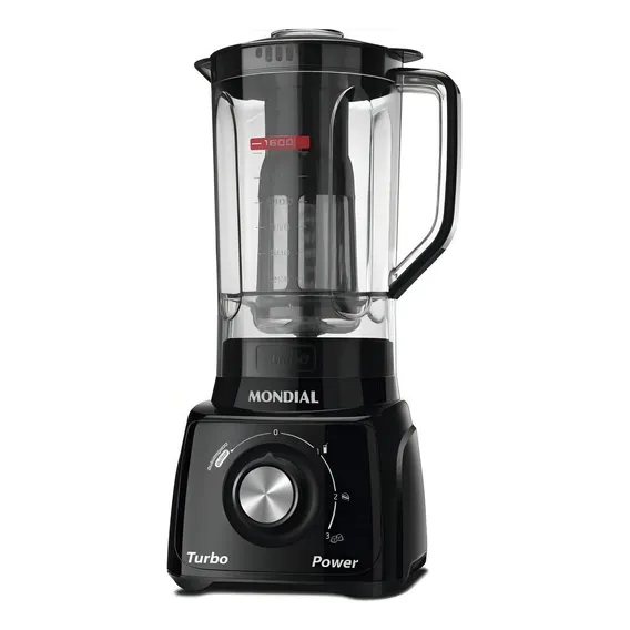 Liquidificador Mondial Turbo Power L-99 127v Preto Foto 1