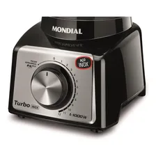 Liquidificador Turbo L-1000 Bi Preto Inox Mondial 220v Foto mini 2