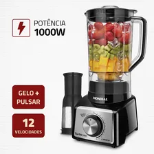 Liquidificador Turbo L-1000 Bi Preto Inox Mondial 220v Foto mini 4