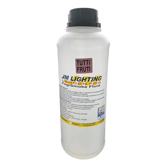 Líquido Fluído 1l Tutti-frutti Maquina Fumaça Jm Lighting Foto 1