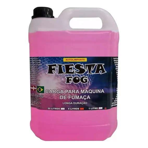 Liquido Fluído P/ Máquina De Fumaça 5l Fragrância Tutti Fruti Foto 1