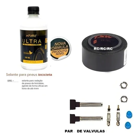 Liquido Selante Tsw/fita/bico Tubeless 500ml Pneu Mtb Até 29 Foto 1