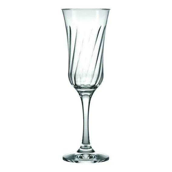 Lírio 6 Taças Champagne 195  Md7834 Cor Transparente Foto 1