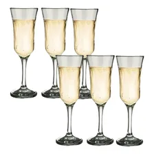 Lírio 6 Taças Champagne 195  Md7834 Cor Transparente Foto mini  2