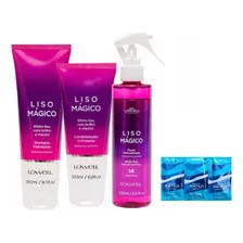 Liso Mágico Lowell Shampoo, Condicionador E Fluido Foto  mini 1