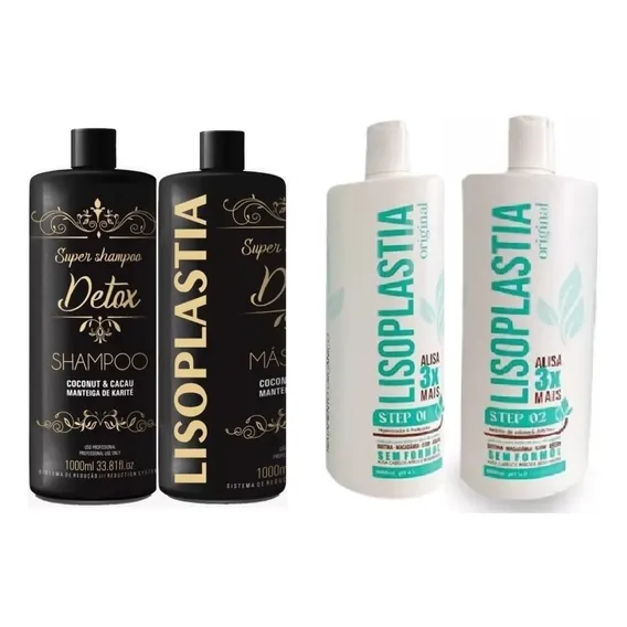 Lisoplastia Detox +kit Lisoplastia Alisa 3x Mais 4x1000ml Foto 1