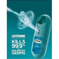 Listerine Spray Pocketmist Contra Mau Hálito Menta Cool Mint Foto mini 2