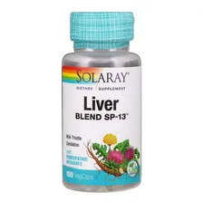 Liver Blend - Detox Do Figado - Solaray - 100 Vegcaps. Foto mini 1
