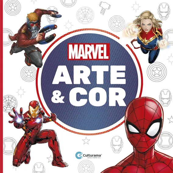 Livro Arte E Cor Marvel - Livro De Colorir Foto 1