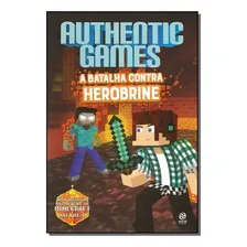 Livro Authentic Games A Batalha Contra Herobrine + Brinde Foto mini 1