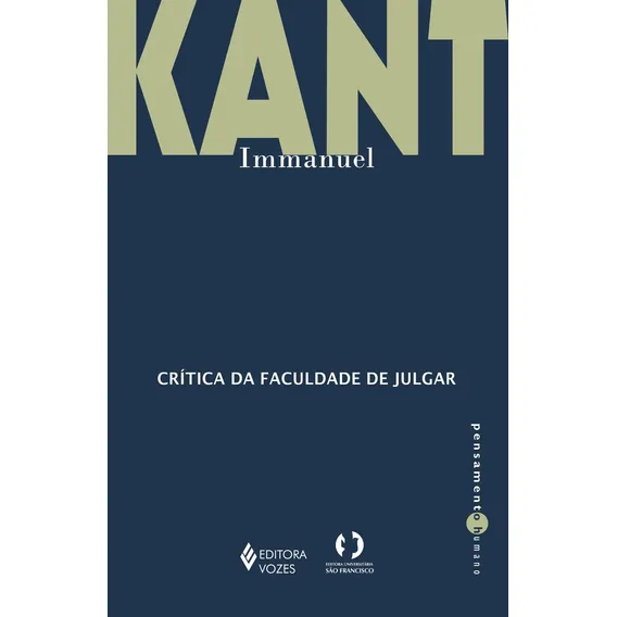 Livro Capa Mole CrÃtica Da Faculdade De Julgar De Immanuel Kant Da Editora Vozes Foto 1