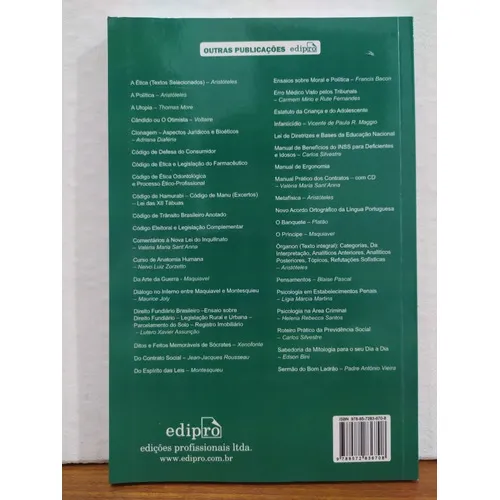 Livro - Código De Ética Médica E Normas Complementares Foto 1