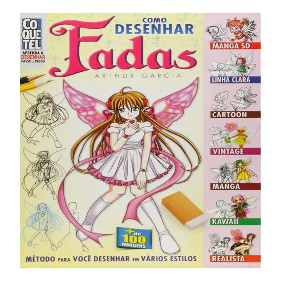 Livro Como Desenhar Fadas - Aprenda Vários Estilos Foto 1