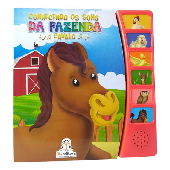 Livro Conhecendo Os Sons Da Fazenda Cavalo Foto 1