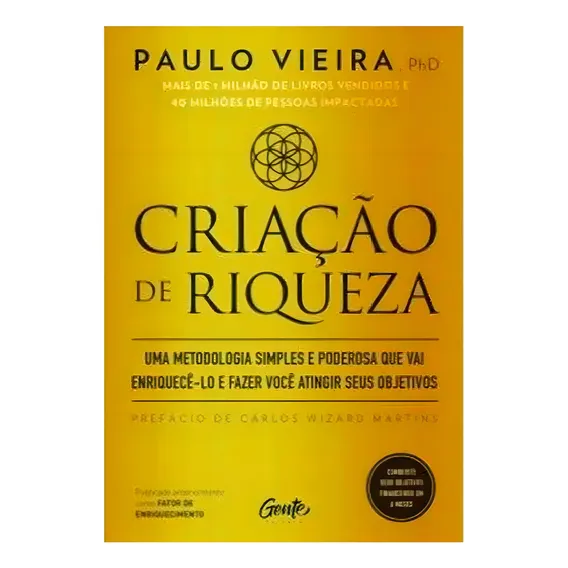 Livro Criação De Riqueza - Paulo Vieira - Editora Gente Foto 1