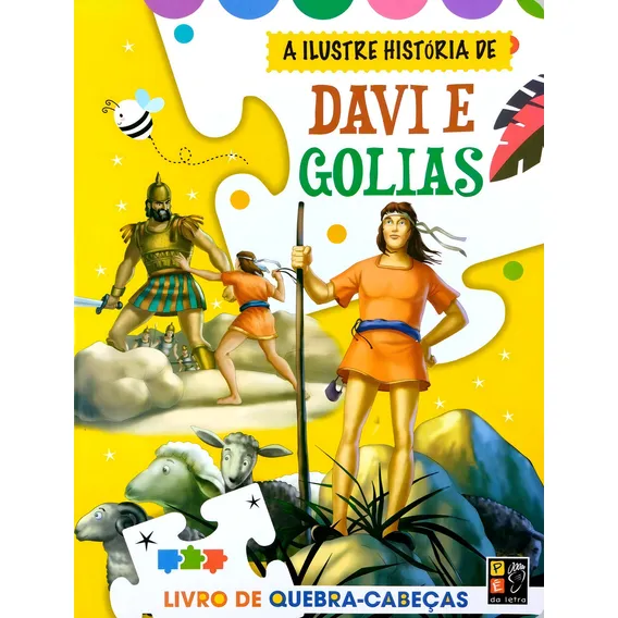 Livro De Quebra-cabeças De Davi E Golias História Infantil Foto 1