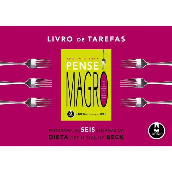 Livro de Tarefas Pense Magro: A Dieta Definitiva de Beck, de Beck, Judith. Editorial Artmed Editora Ltda., capa mole em português, 2009 Foto 1