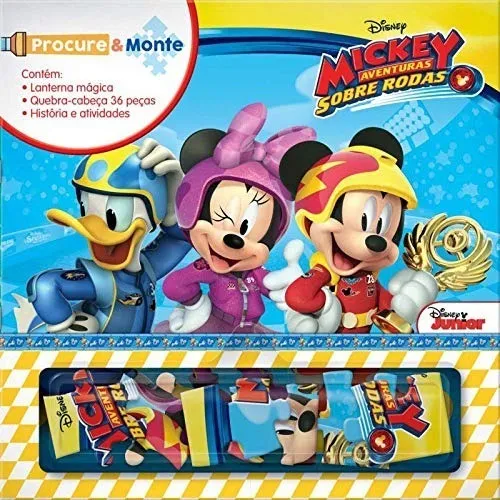 Livro Disney Procure E Monte - Mickey Com Lanterna Magica E Foto 1