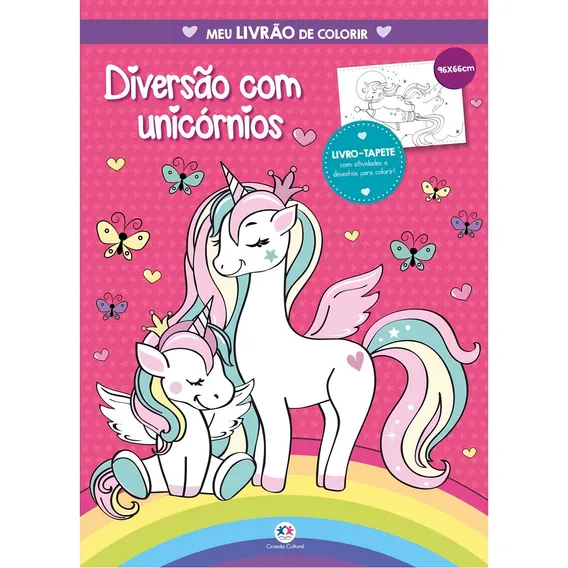 Livro - Diversão Com Unicórnios - Meu Livrão De Colorir Foto 1