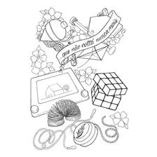 Livro - Feito Tatuagem Para Colorir - Capa Cartão Foto mini  2