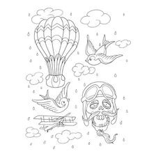 Livro - Feito Tatuagem Para Colorir - Capa Cartão Foto  mini 1