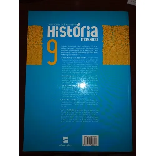 Livro História Mosaico - 9º Ano, De Cláudio Vicentino. Editora Scipione, Capa Mole Em Português Foto 1
