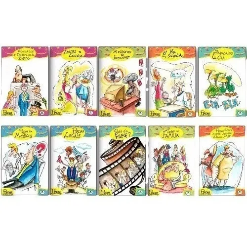Livro Infantil Humor Piadas Morrer Rir Piadinhas Kit 10 Unid Brasileitura Foto 1