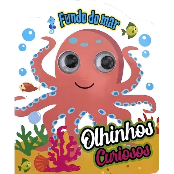Livro Infantil Interativo Fundo Do Mar - Olhinhos Curiosos Foto 1