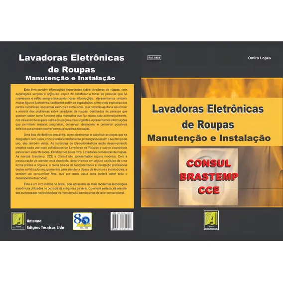 Livro Lavadoras Eletrônicas  E Instalações Foto 1