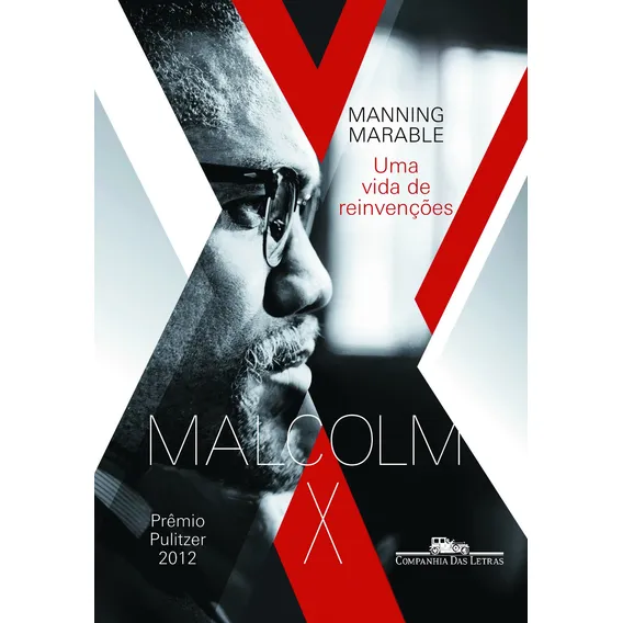 Livro Malcolm X de Manning Marable capa mole 2013 em português editora Companhia das Letras Foto 1