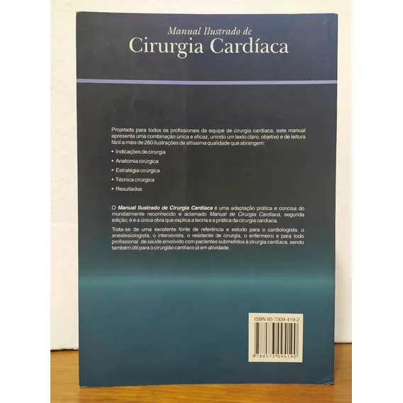 Livro - Manual Ilustrado De Cirurgia Cardiaca Foto 1