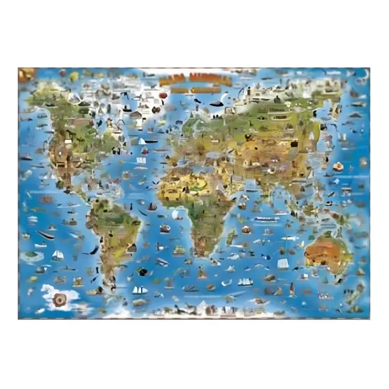 Livro Mapa Mundial Para Crianças Foto 1
