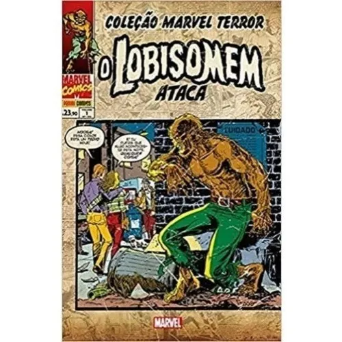 Livro Marvel Terror O Lobisomem Ataca Foto 1