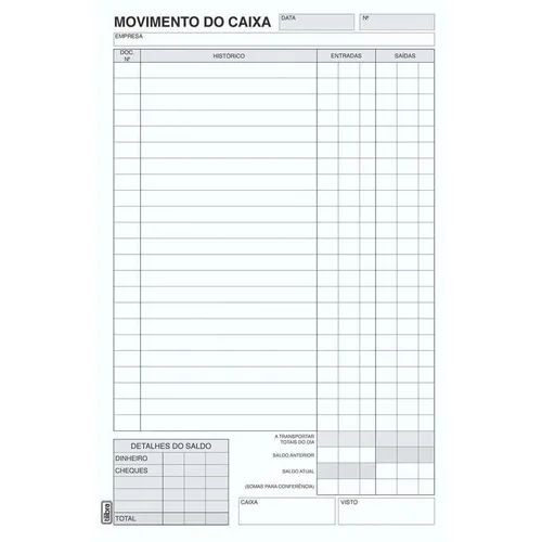 Livro Movimento Caixa Oficio 100 Folhas Tilibra Foto 1