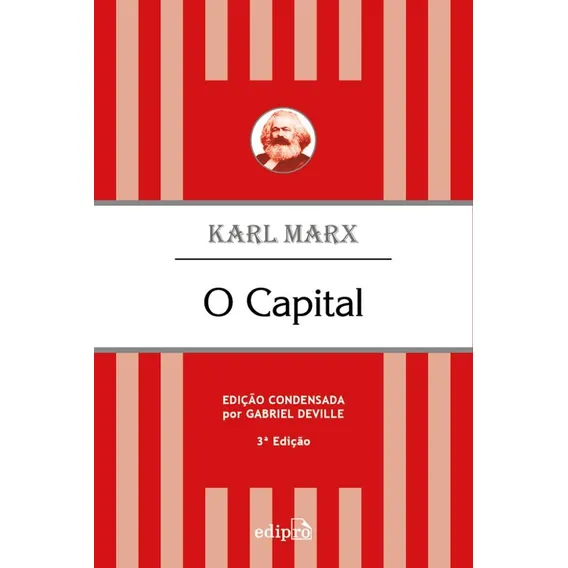 Livro O Capital Karl, Marx Português Edipro Foto 1