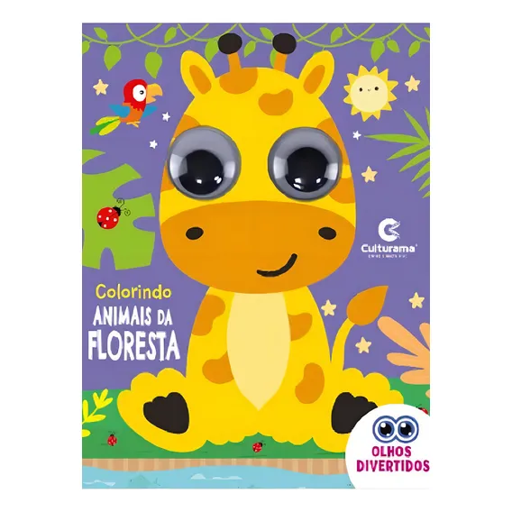 Livro Olhos Divertidos - Colorindo Animais Da Floresta: Livro Olhos Divertidos - Colorindo Animais Da Floresta, De Culturama. Culturama Editora E Distribuidora Ltda, Capa Dura Em Português Foto 1