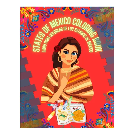 Livro para colorir dos Estados do México: livro para colorir Foto 1