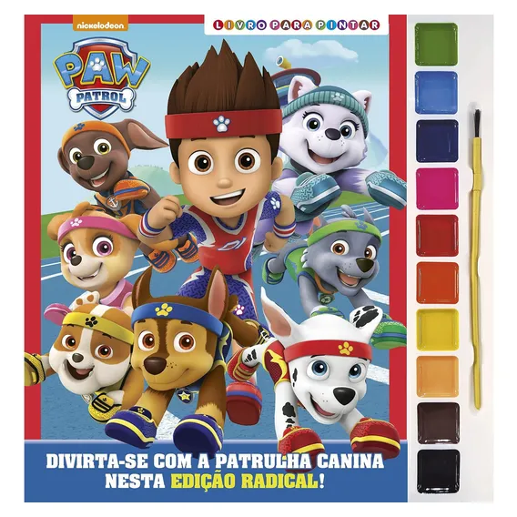 Livro Patrulha Canina Livro Para Pintar Com Aquarela: Livro Patrulha Canina Livro Para Pintar Com Aquarela, De On Line A. On Line Editora, Capa Livro Brochura, Edição 6 Em Português, 2022 Foto 1