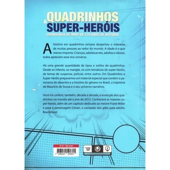 Livro Quadrinhos & Super-herois Ed. 1 Foto 1