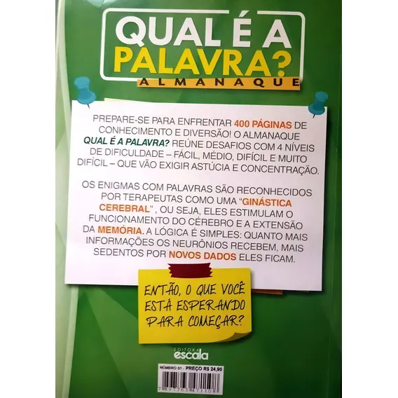 Livro Qual É A Palavra? Almanaque Editora Escala Foto 1