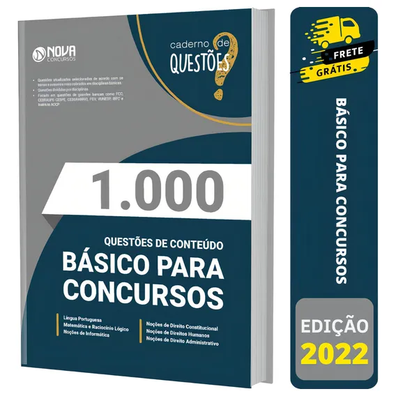 Livro Questões Gabaritadas Conteúdos Básicos Para Concursos Foto 1