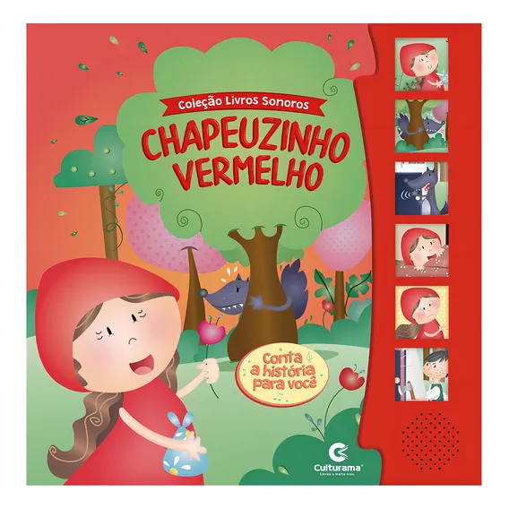 Livro Sonoro Contos Clássicos Chapeuzinho Vermelho Foto 1