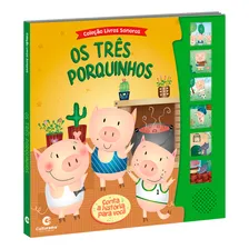 Livro Sonoro Os Três Porquinhos Infantil Capa Dura Culturama Foto mini 4