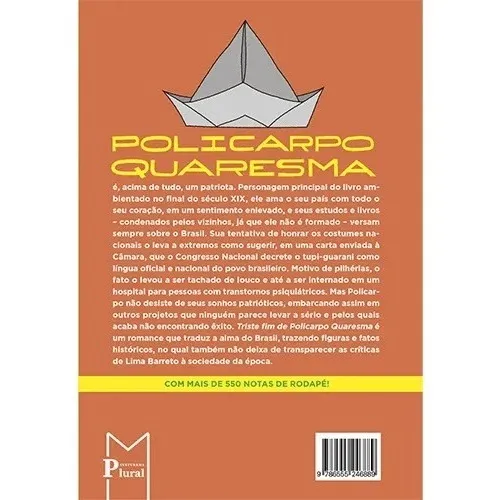 Livro Triste Fim De Policarpo Quaresma Lima Barreto Foto 1