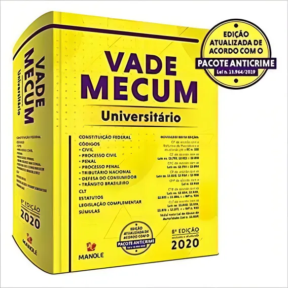 Livro Vade Mecum Universitário, 8ª Ed 2020 Foto 1