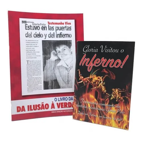 Livros Gloria Polo - Gloria Visitou Inferno E Livro Da Vida Foto 1
