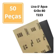 Lixa Dagua T223 Grão 80 Norton Pacote Com 50 Folhas Foto mini 3